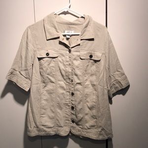Tan button up jacket